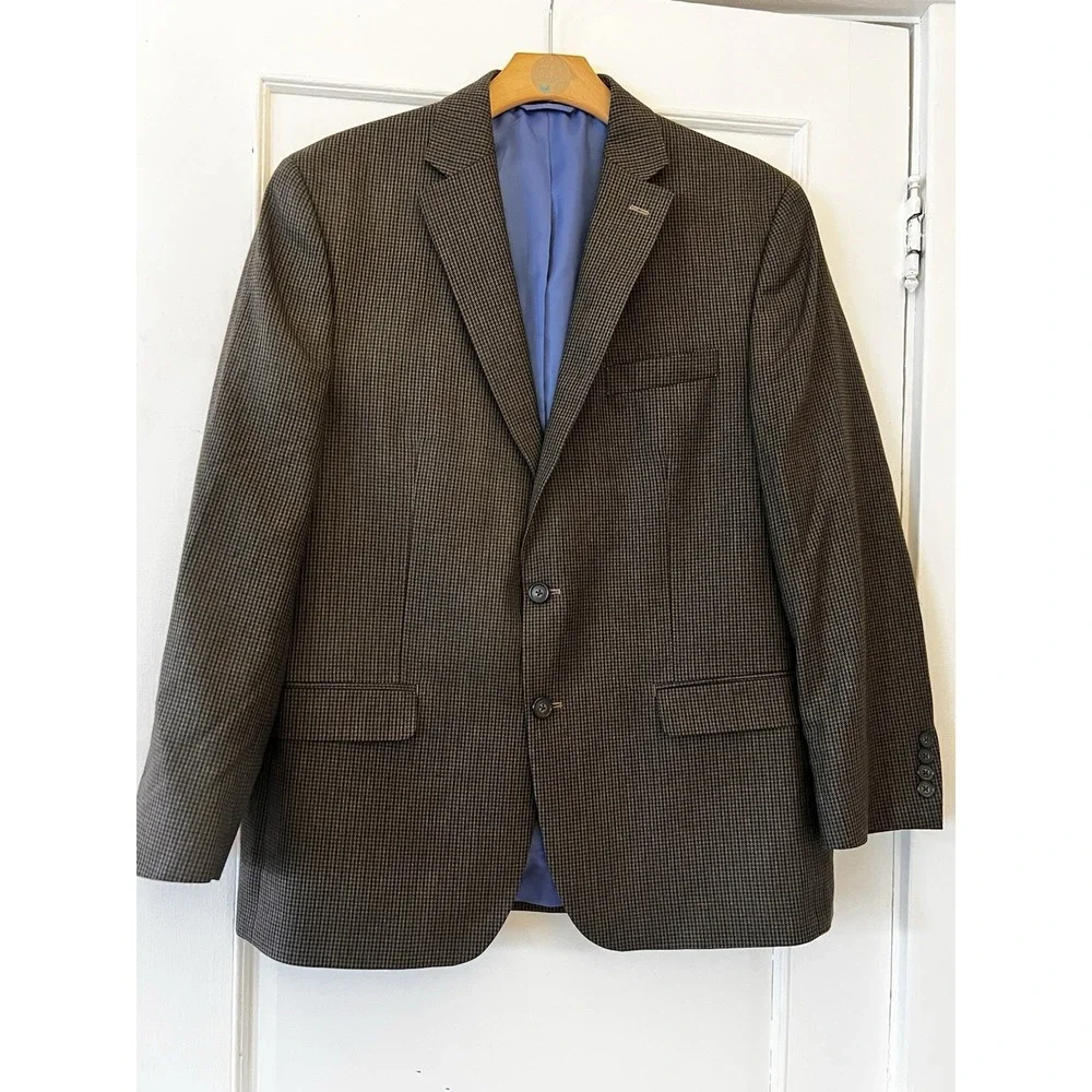 CHAPS RALPH LAUREN Men's Size 46 Blazer Sport Coat Suit Jacket Brown